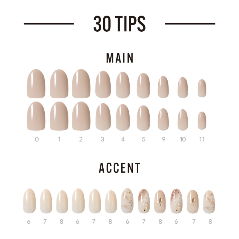 DASHING DIVA Magic Press Almond Mani Smoky Ash MDR3F054AL