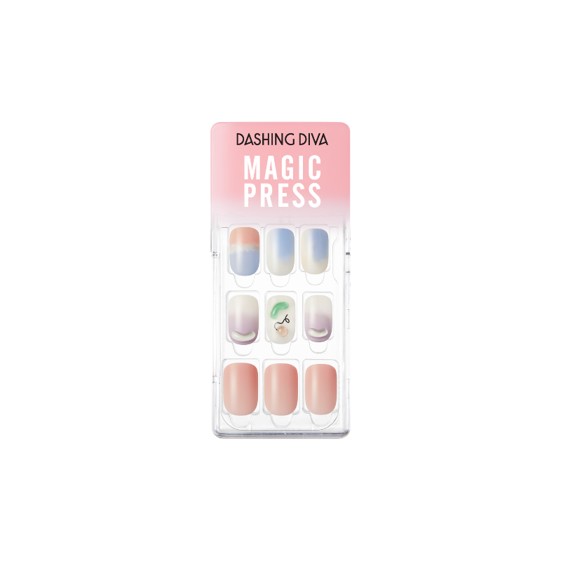 DASHING DIVA Magic Press Regular Round Mani Rainbow Sherbet MDR3P034RR