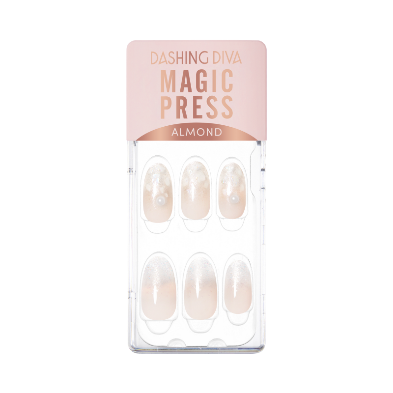 DASHING DIVA Magic Press Almond Mani Shining Pearl MDR3S128AL