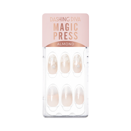 DASHING DIVA Magic Press Almond Mani Shining Pearl MDR3S128AL