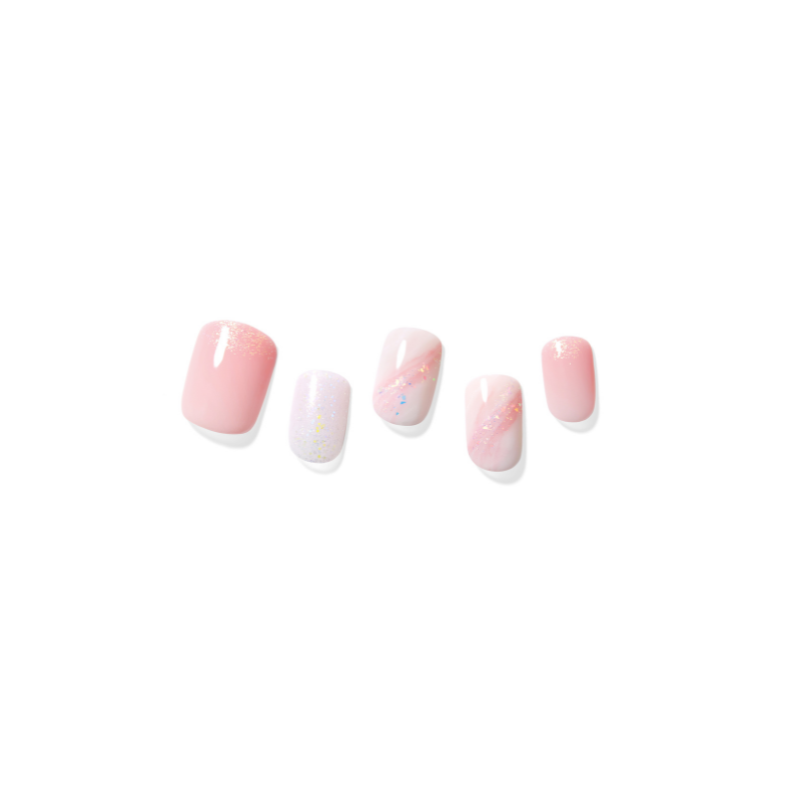 DASHING DIVA Magic Press Mani Glitter Pink MDR3S145RS