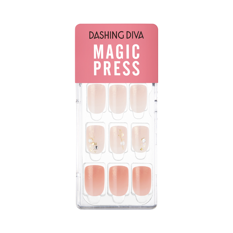 DASHING DIVA Magic Press Mani Gleaming Coral MDR3S146RS
