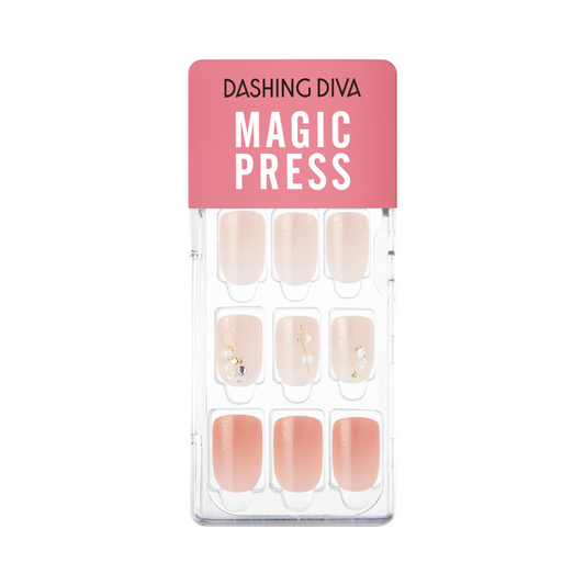 DASHING DIVA Magic Press Mani Gleaming Coral MDR3S146RS