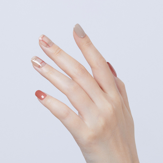 DASHING DIVA Magic Press Regular Round Mani Cozy Check MDR3W011RR