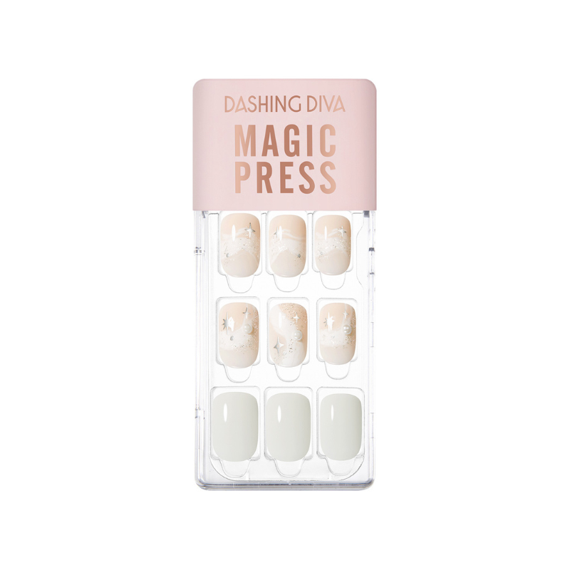 DASHING DIVA Magic Press Regular Round Mani White Potion MDR3W021RR