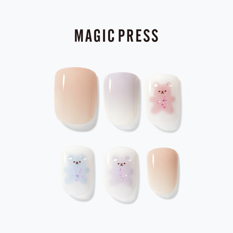 DASHING DIVA Magic Press Regular Round Mani Gummy Bear MDR3W027SS