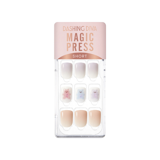 DASHING DIVA Magic Press Regular Round Mani Gummy Bear MDR3W027SS