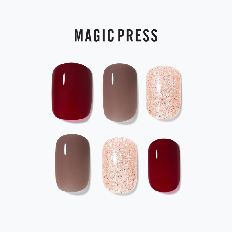 DASHING DIVA Magic Press Regular Round Mani Deep Mood MDR3W030RR