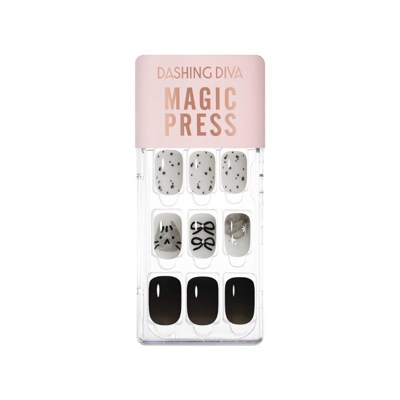 DASHING DIVA Magic Press Regular Round Mani Chic Cat MDR3W033RR