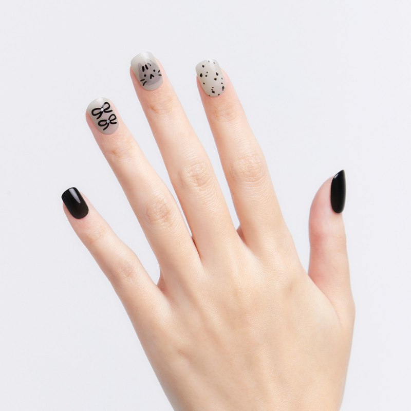 DASHING DIVA Magic Press Regular Round Mani Chic Cat MDR3W033RR