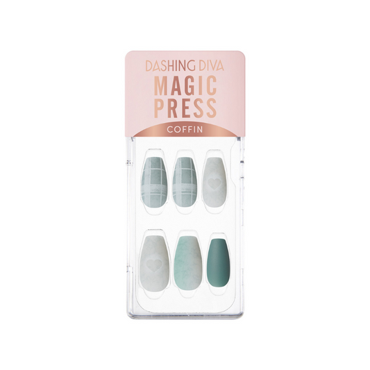 DASHING DIVA Magic Press Coffin Mani Check Warmer MDR3W035CF