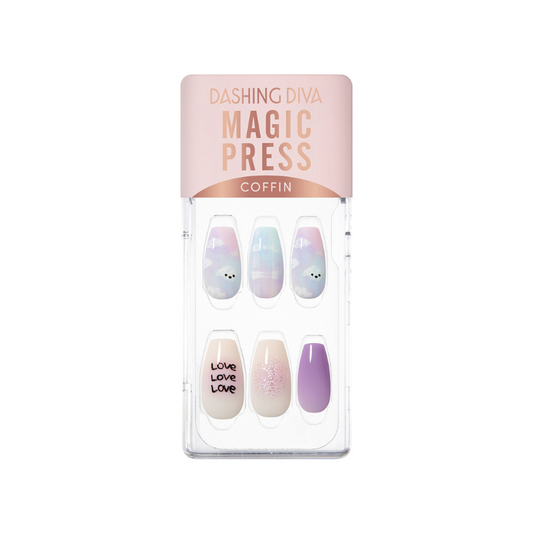 DASHING DIVA Magic Press Coffin Mani Cloud Puppy MDR3W038CF