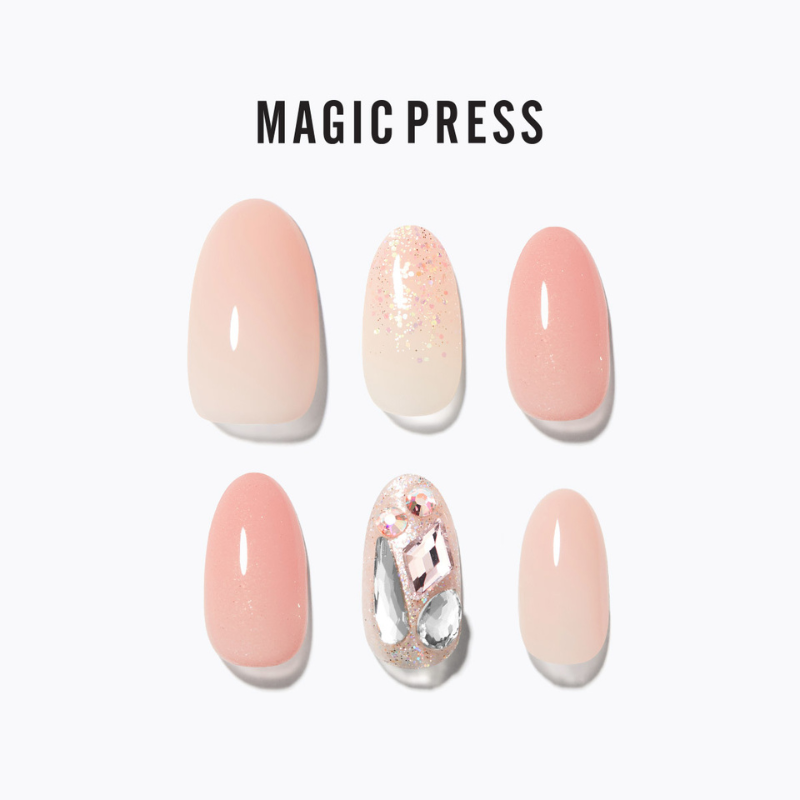 DASHING DIVA Magic Press Almond Mani Lovely Queen MDR3W044PA