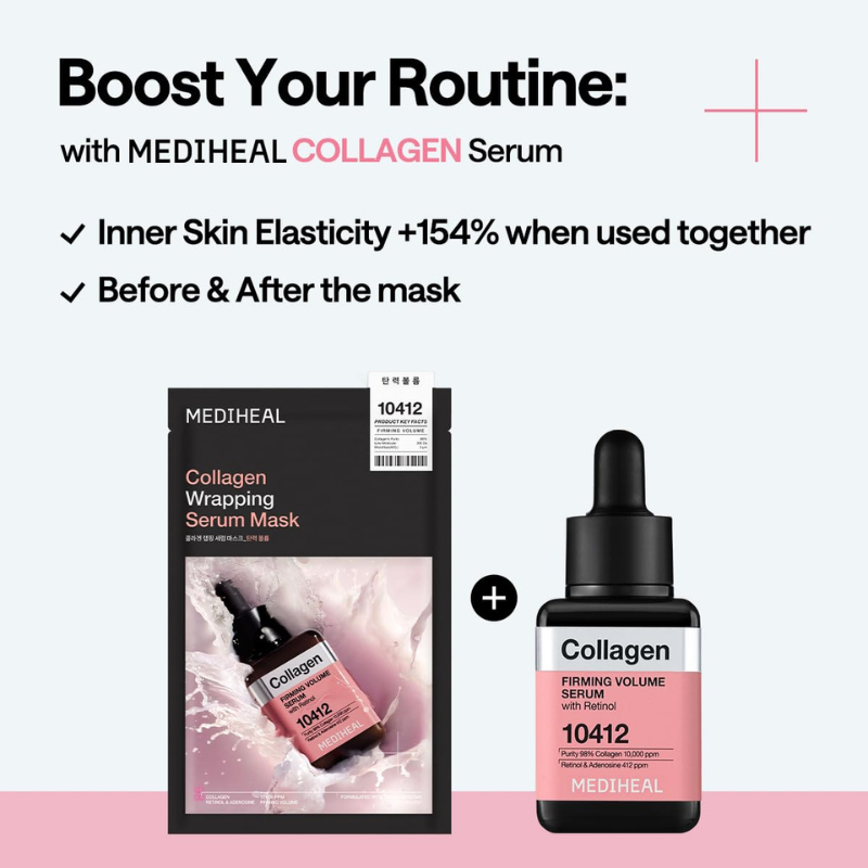 Mediheal Collagen Wrapping Serum Mask Calming Hydra - 1ea