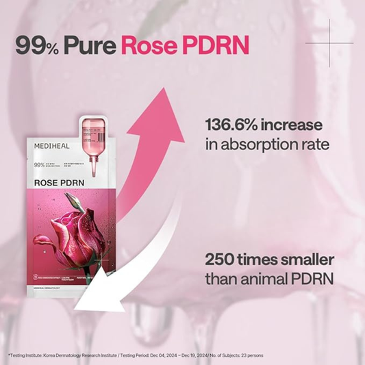 Mediheal Rose PDRN Essential Mask _ Healthy Glow (1ea)