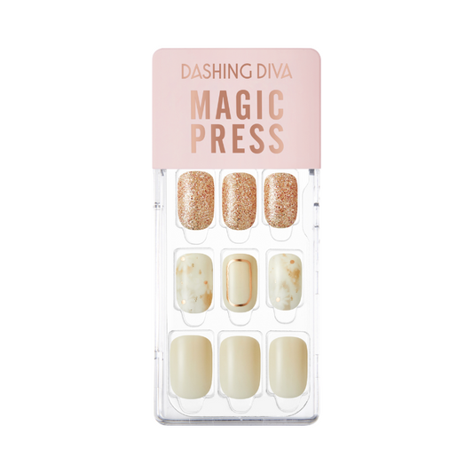 DASHING DIVA Magic Press Mani Golden Lady MGL3P068RR