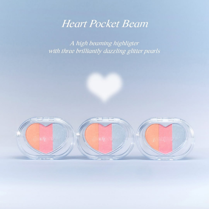 PERIPERA Heart Pocketbeam - 3 Colors to Choose