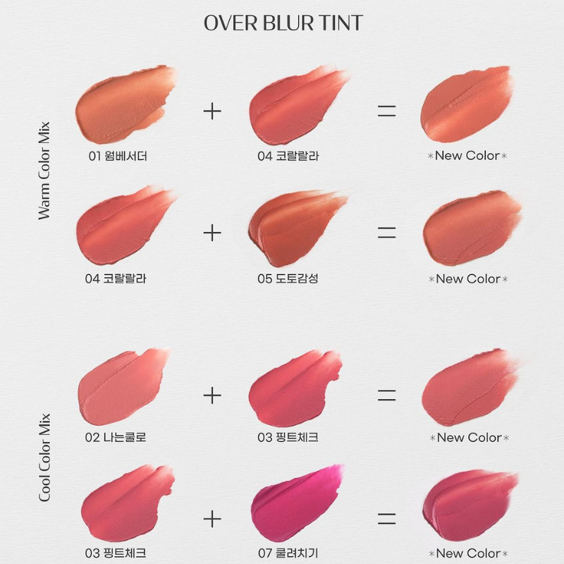 PERIPERA Over Blur Tint - 14 Colors to Choose