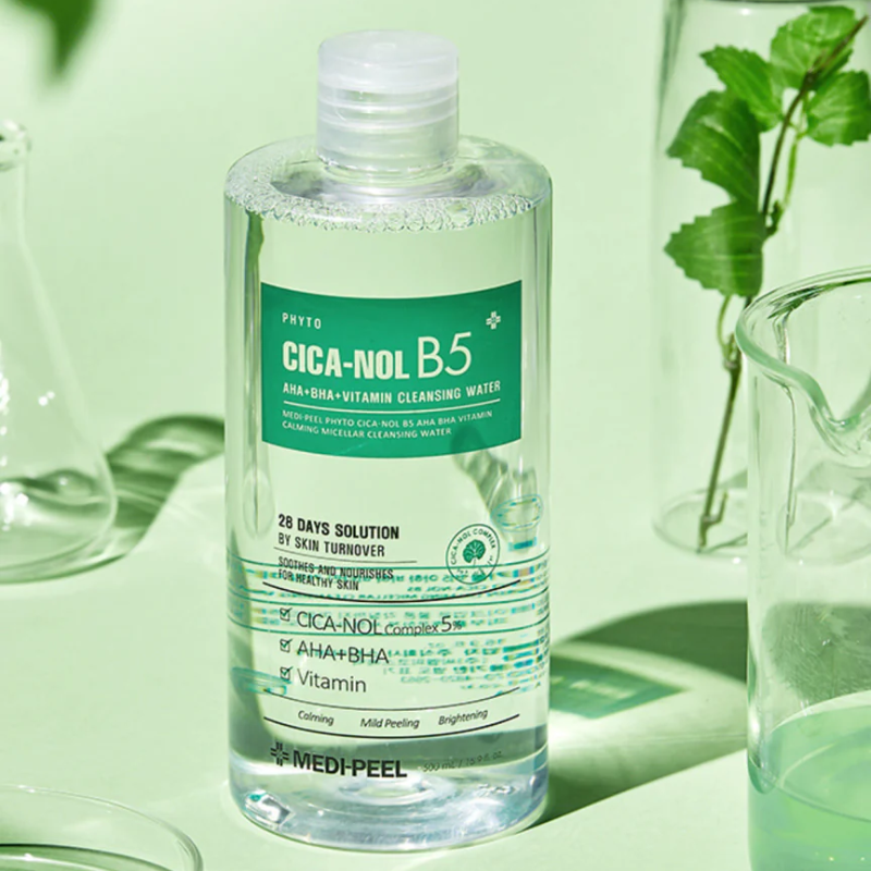 MEDI-PEEL Phyto Cica-Nol B5 Aha Bha Vitamin Calming Micellar Cleansing Water 500ml