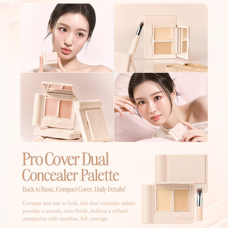 DASIQUE Pro Cover Dual Concealer Palette - 4 Color to Choose