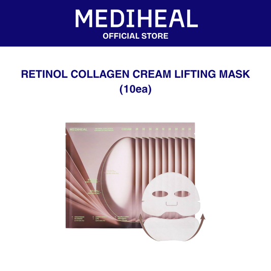 MEDIHEAL Retinol Collagen Cream Lifting Mask 10ea