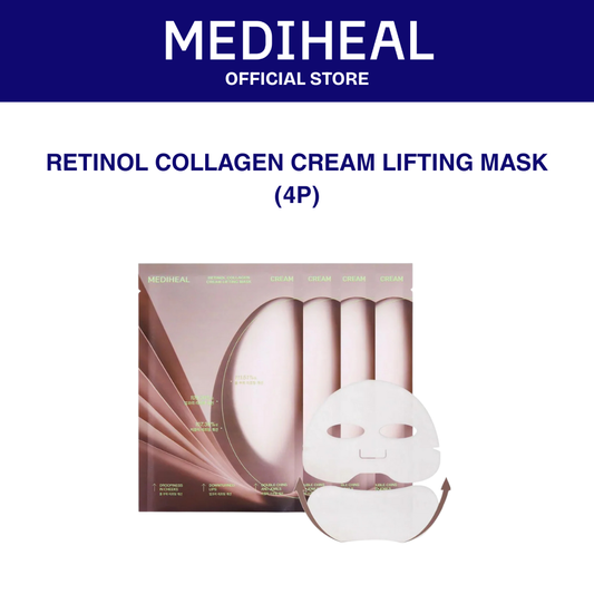 MEDIHEAL Retinol Collagen Cream Lifting Mask 4P