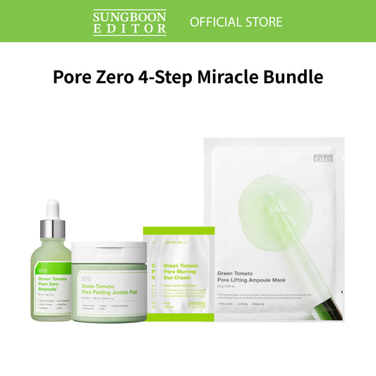 SUNGBOON EDITOR Pore Zero 4-Step Miracle Bundle