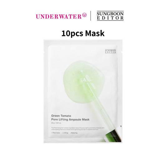 SUNGBOON EDITOR Green Tomato Pore Lifting Ampoule Mask (10pcs)