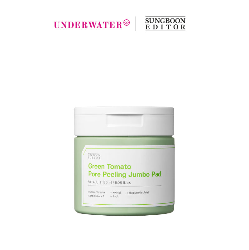 SUNGBOON EDITOR Green Tomato Pore Peeling Jumbo Pad (180ml x 60 Pcs)