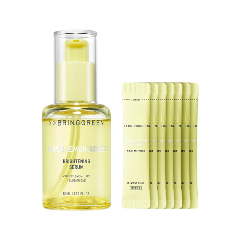 BRINGGREEN Super Lemon Glutathione Brightening Serum (+Free Night Acti WOOH BRINGGREEN Super Lemon Glutathione Brightening Serum (+Free Night Acti WOOH