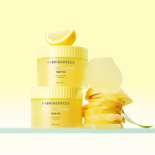 BRINGGREEN Super Lemon Glutathione Toner Pad Double Set