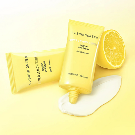 BRINGGREEN Super Lemon Glutathione Tone Up Sun Cream 1+1 Set