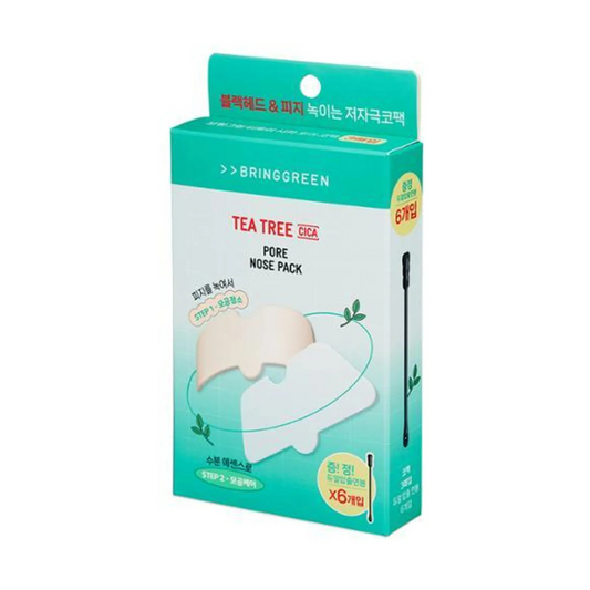 BRINGGREEN Tea Tree Cica Pore Nose Pack 5Pcs