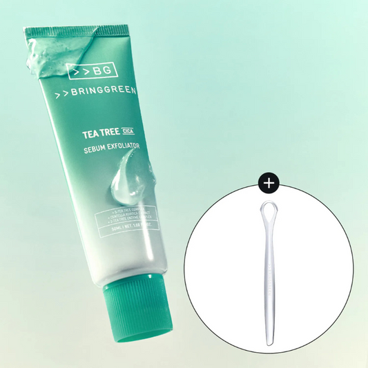 BRINGGREEN Tea Tree Cica Sebum Cleanig Gel 50ML + Sebum Cleaner Set