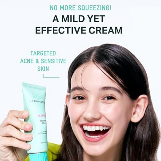 BRINGGREEN Tea Tree Cica Soothing Cream 100ml (2023 Ad)