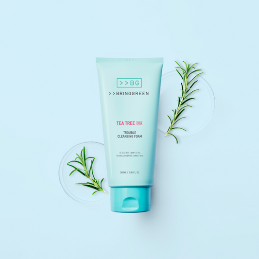 BRINGGREEN Tea Tree Cica Trouble Cleansing Foam 300ml (NEW)