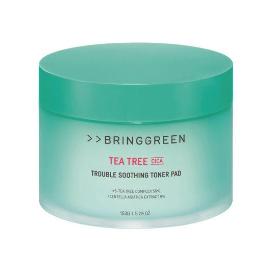BRINGGREEN Tea Tree Cica Trouble Soothing Toner Pads (2023 AD)
