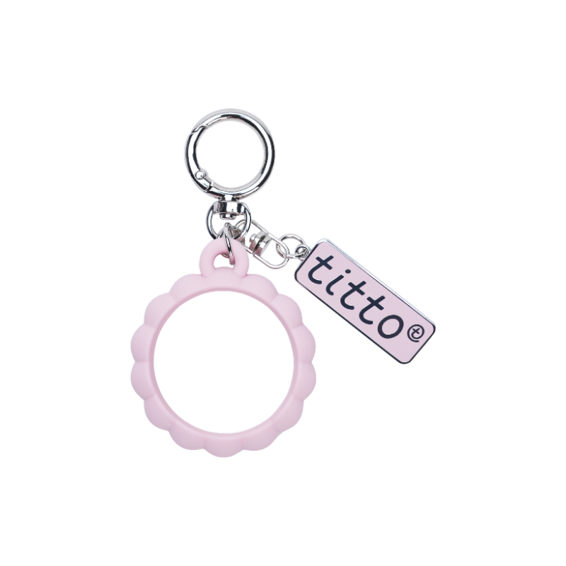 TITTO Logo Keyring Pink