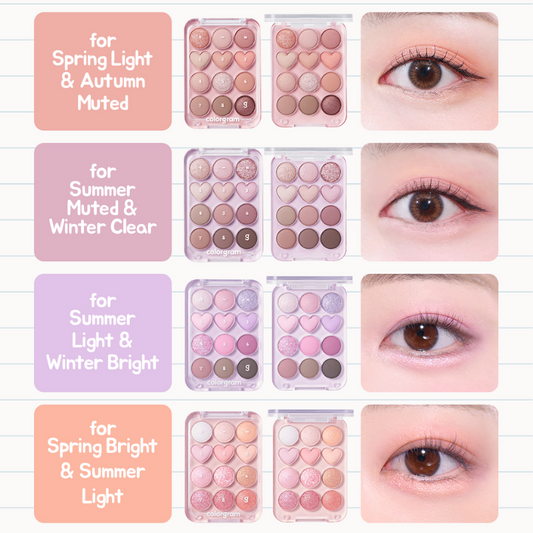Colorgram Pin Point Eyeshadow Palette - 4 colors to choose