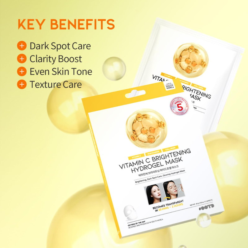 OOTD Vitamin C Brightening Hydrogel Mask - 5ea