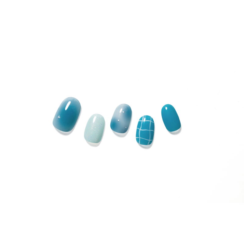 DASHING DIVA Glow Gel Strip Mani Aqua Balm WMA019