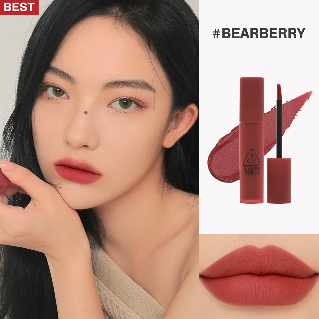 3CE Blurring Liquid Lip - 10 Colors to Choose