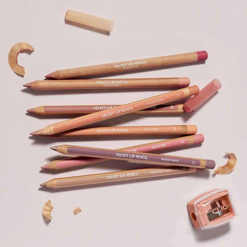 CLIO Velvet Lip Pencil Set - 12 Color to Choose