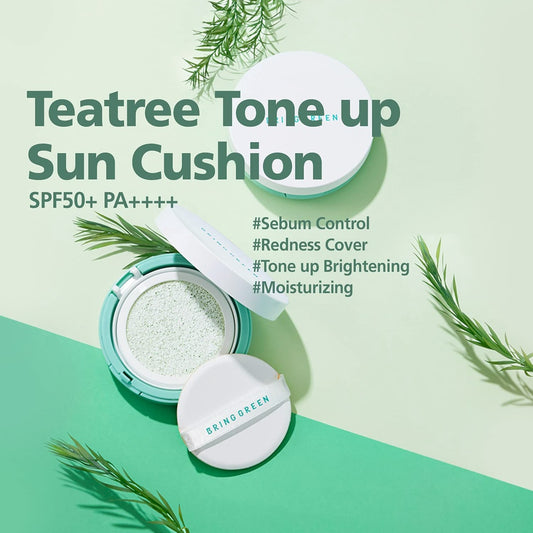 BRINGGREEN Tea Tree Cica Tone Up Sun Cushion 15g
