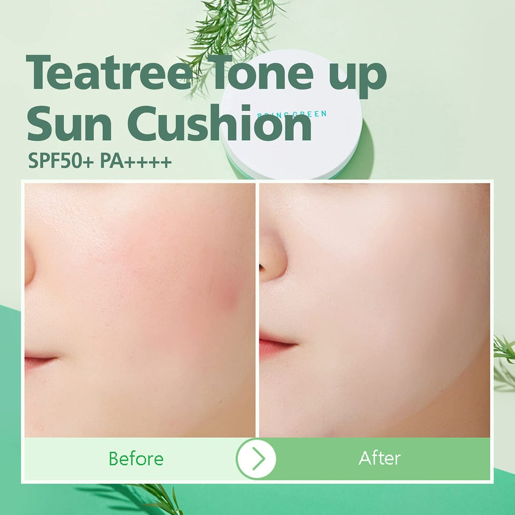 BRINGGREEN Tea Tree Cica Tone Up Sun Cushion 15g