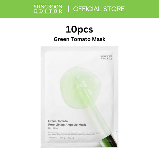SUNGBOON EDITOR Green Tomato Pore Lifting Ampoule Mask (10pcs)