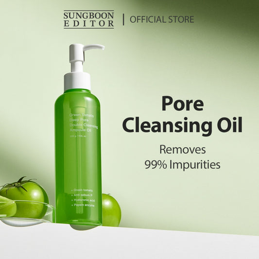 SUNGBOON EDITOR Green Tomato Deep Pore Double Cleansing Ampoule Oil 200ml
