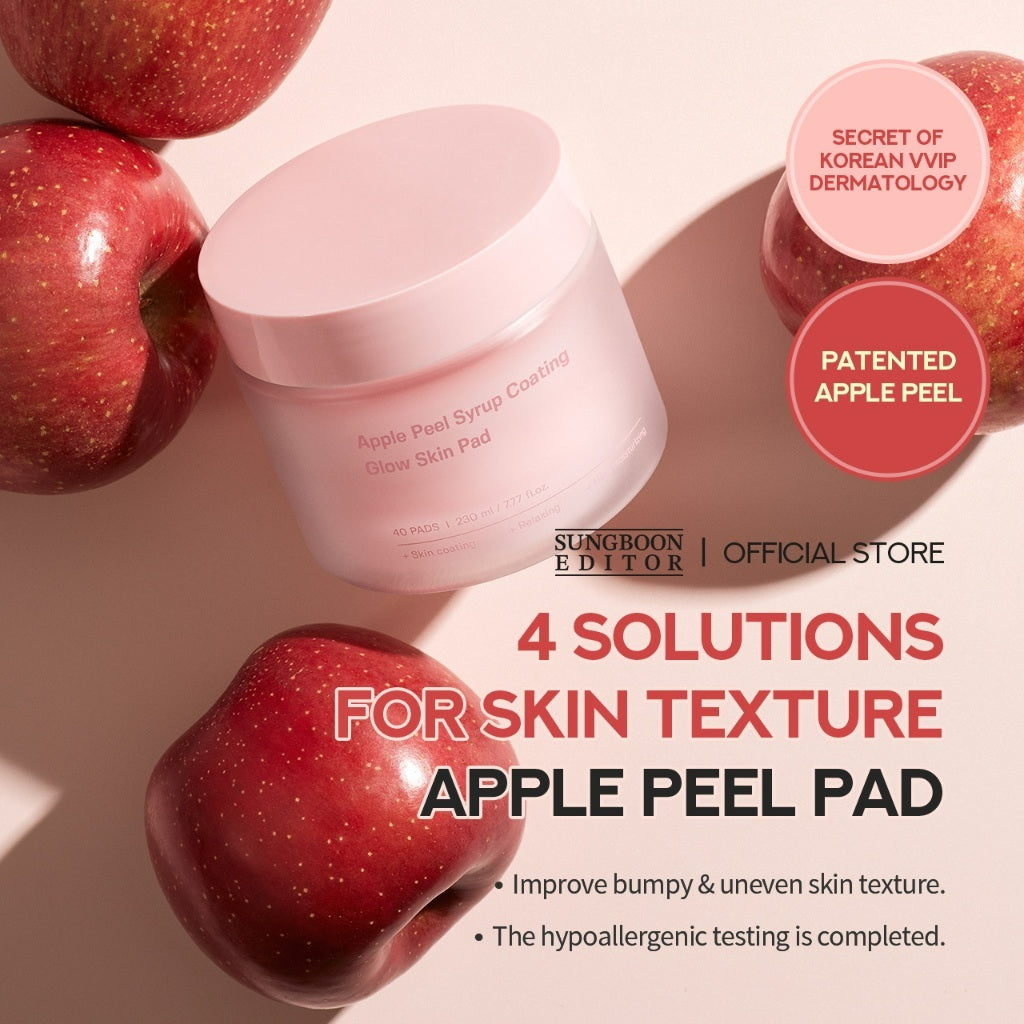 SUNGBOON EDITOR Apple Peel Glow Skin Syrup Soothing Pad 230ml(40pcs)