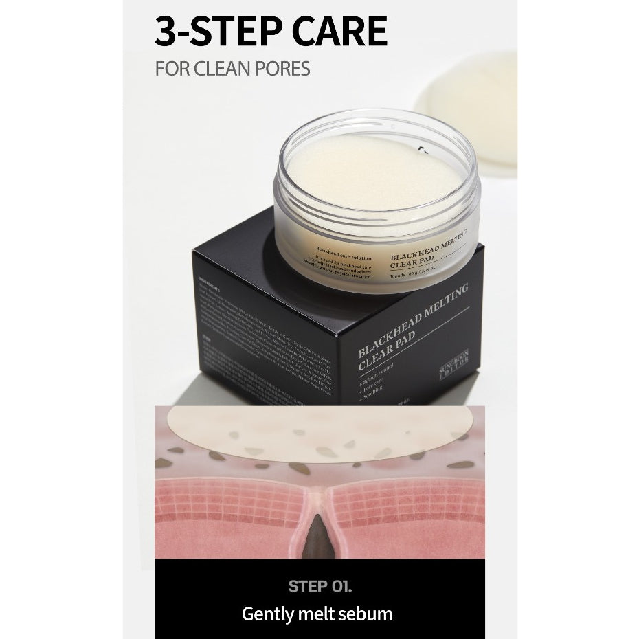 SUNGBOON EDITOR Blackhead Melting Clear Pad 65g(30pcs)