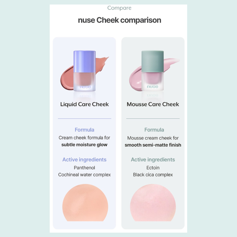 Nuse Mousse Care Cheek - 5 Color to Choose
